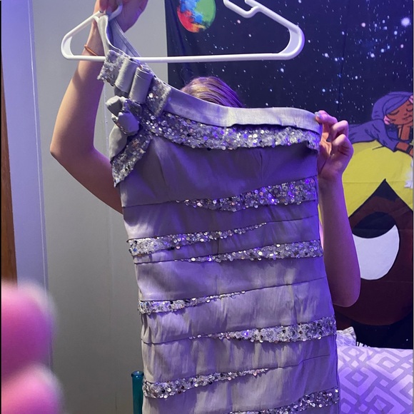 Size 5 Grey sparkle dress - Picture 4 of 4